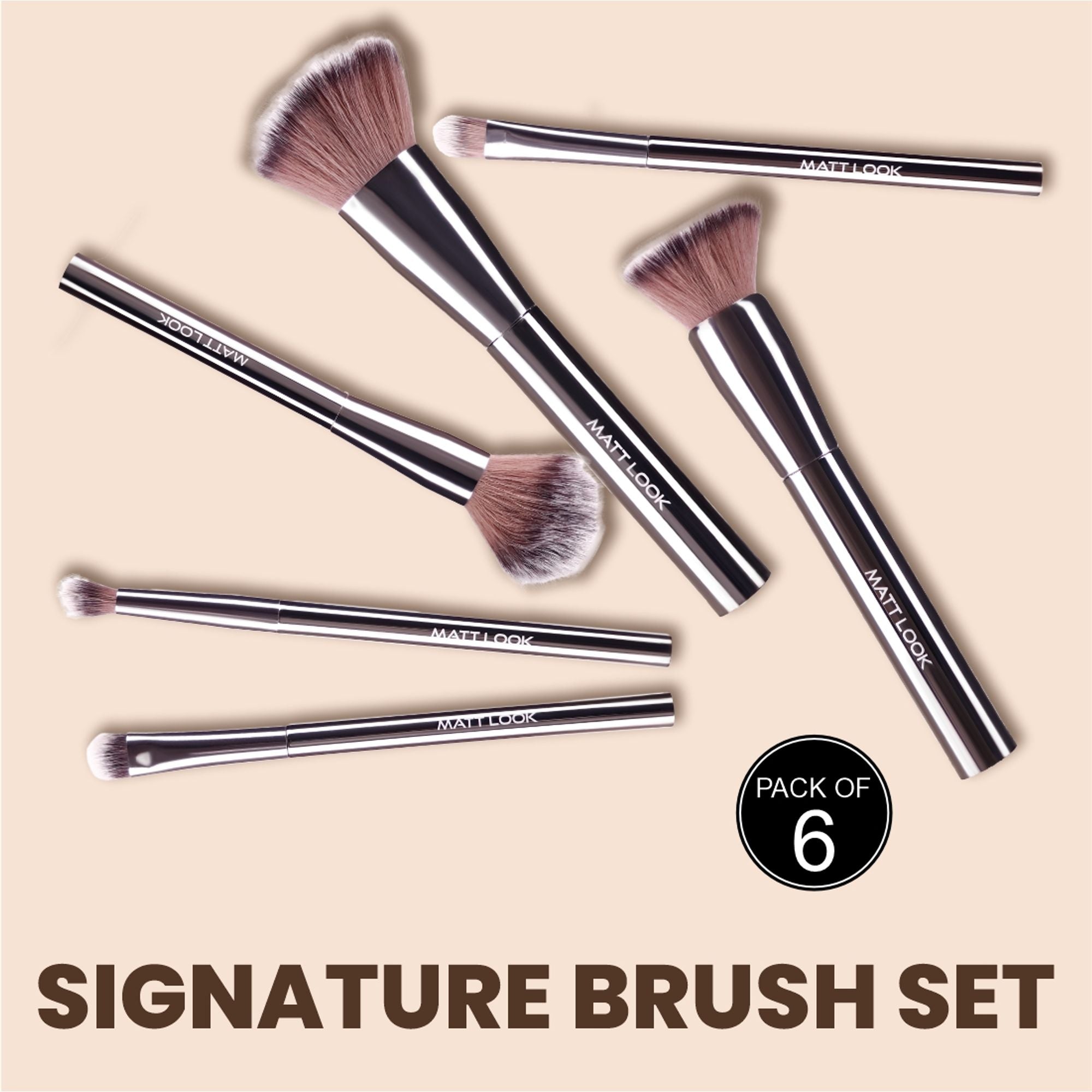 Matt Look Professional Signature Brush - Set of 6 - Distacart