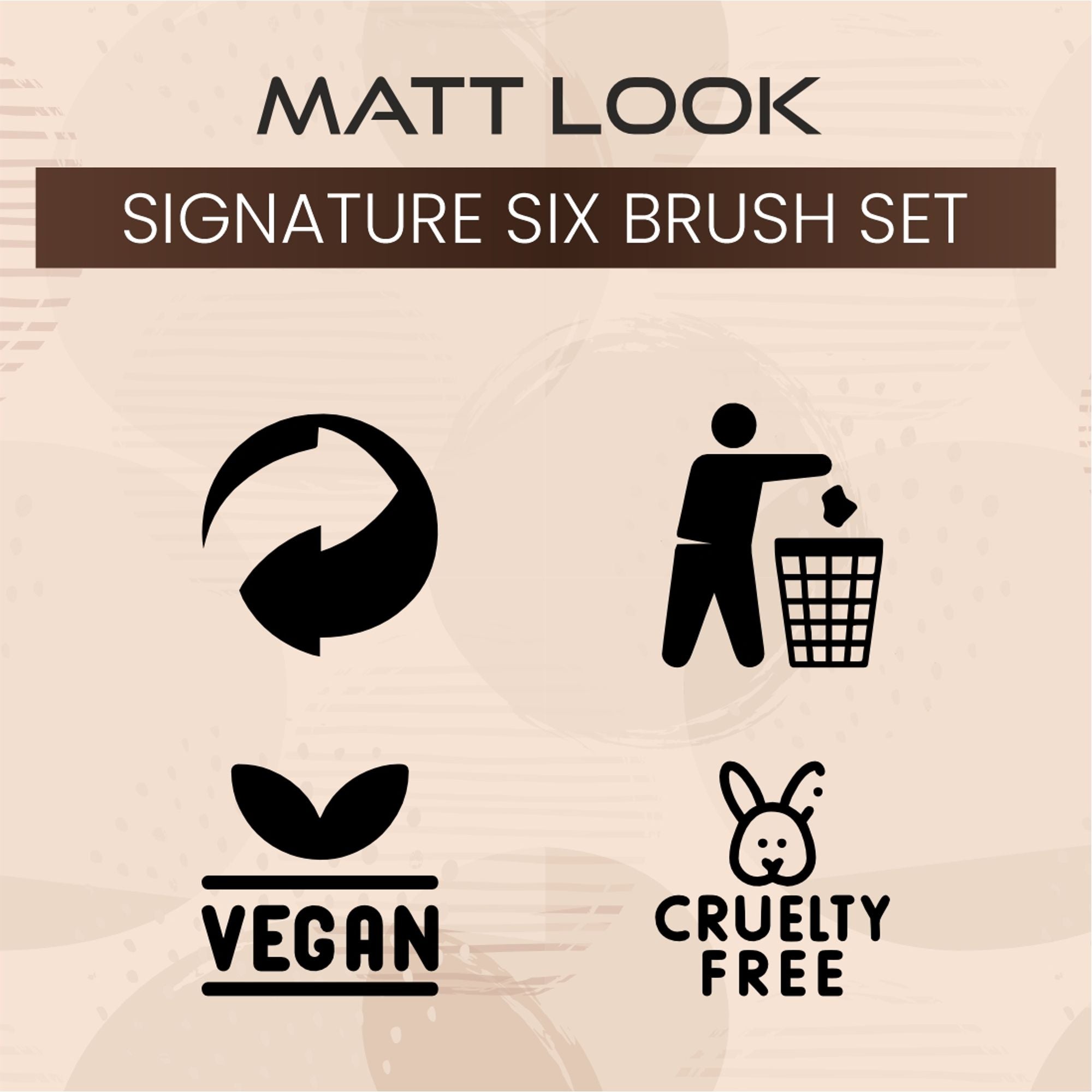Matt Look Professional Signature Brush - Set of 6 - Distacart