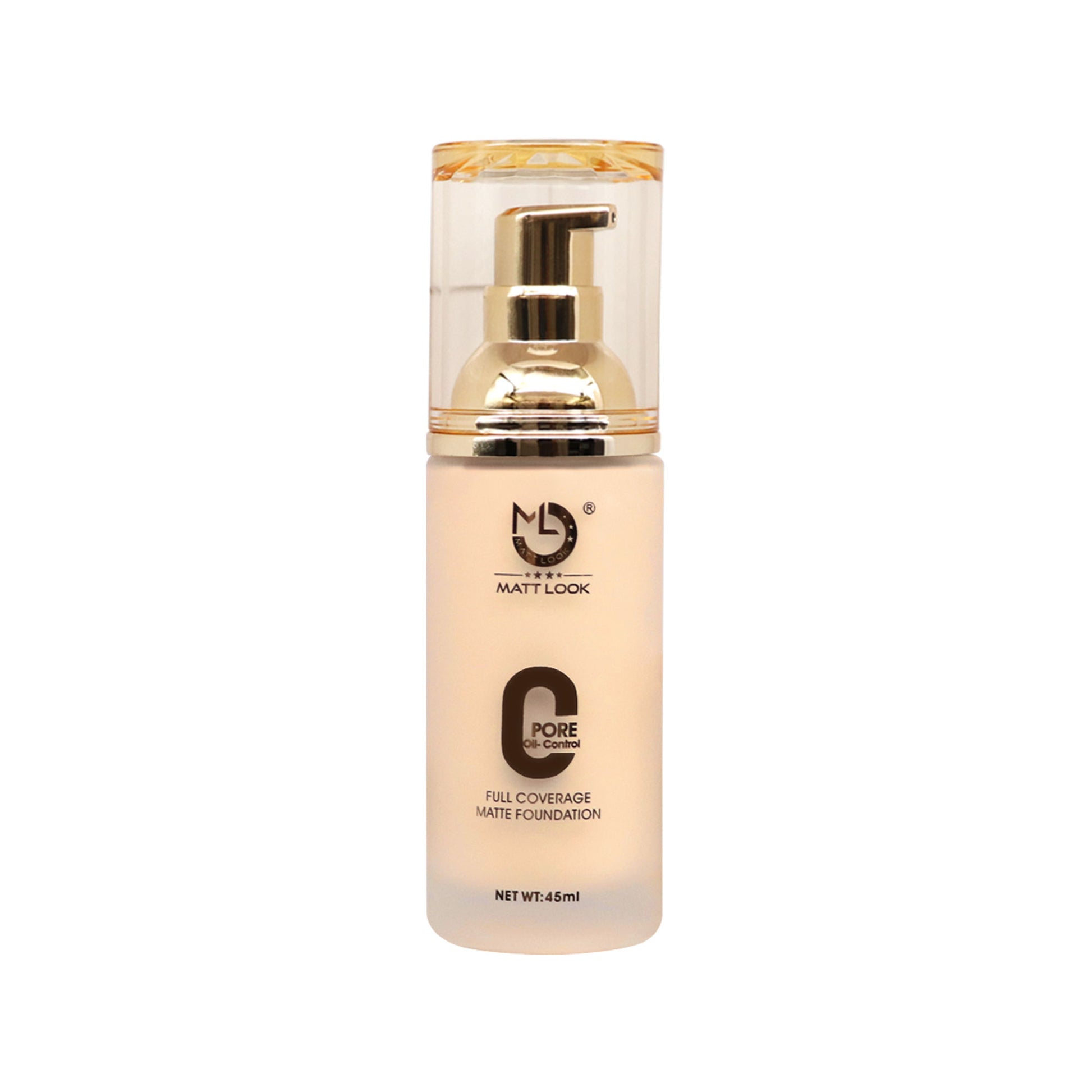 Matt Look Zero Pore Oil Control Full Coverage Matte Foundation - Porcelain - Distacart