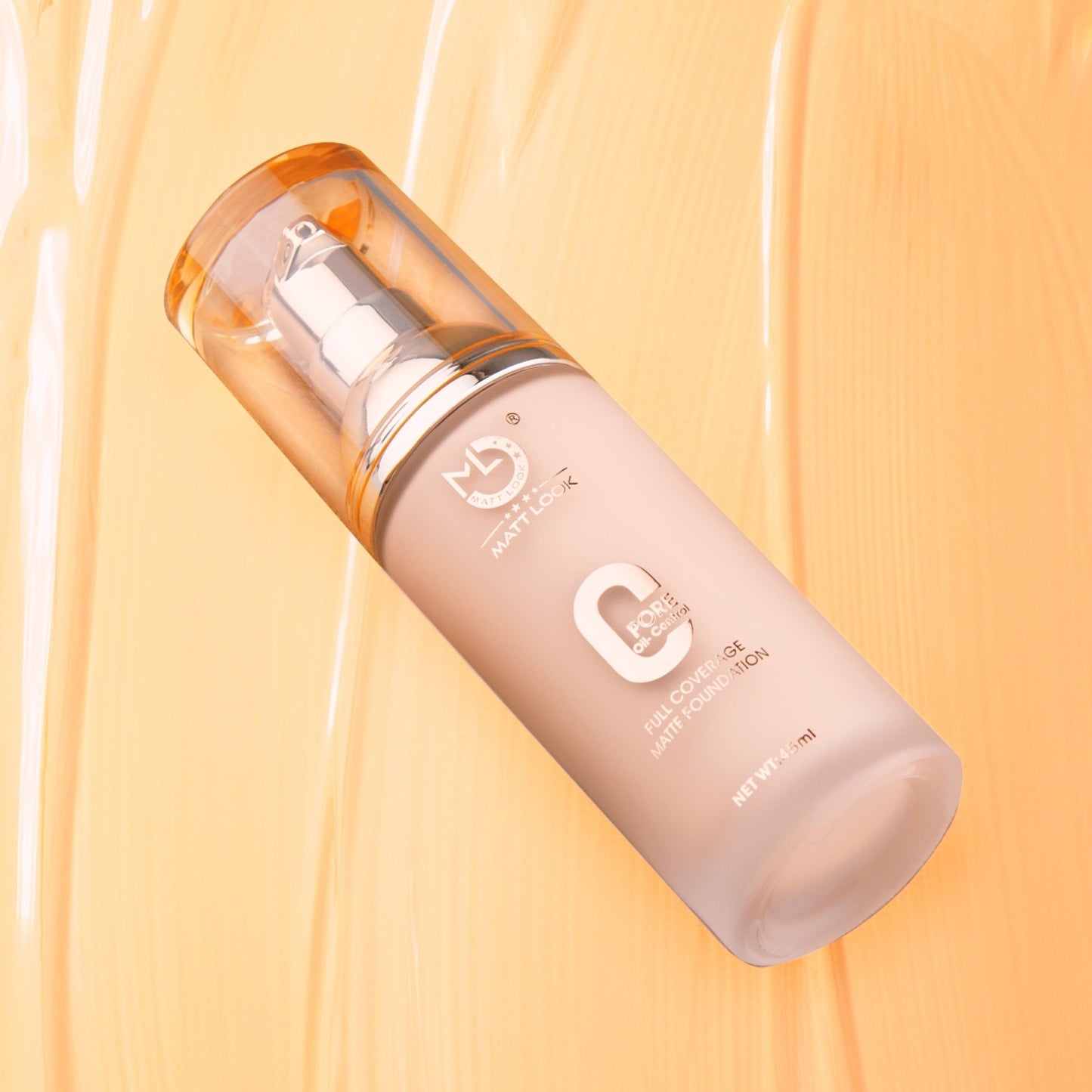 Matt Look Zero Pore Oil Control Full Coverage Matte Foundation - Warm Nude - Distacart