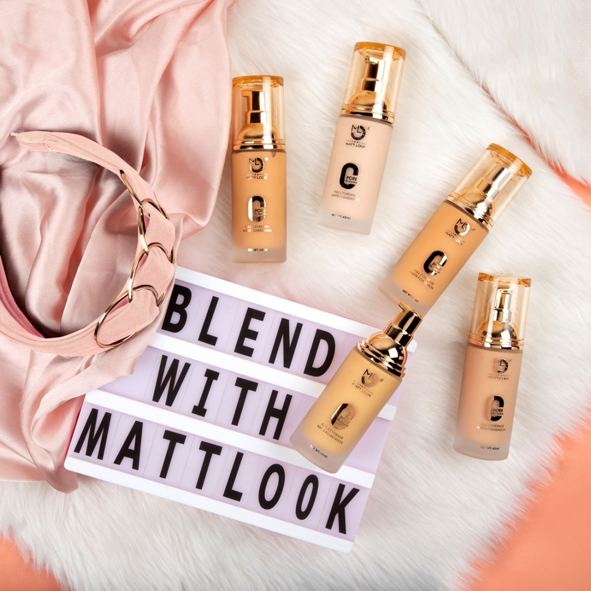 Matt Look Zero Pore Oil Control Full Coverage Matte Foundation - Warm Nude