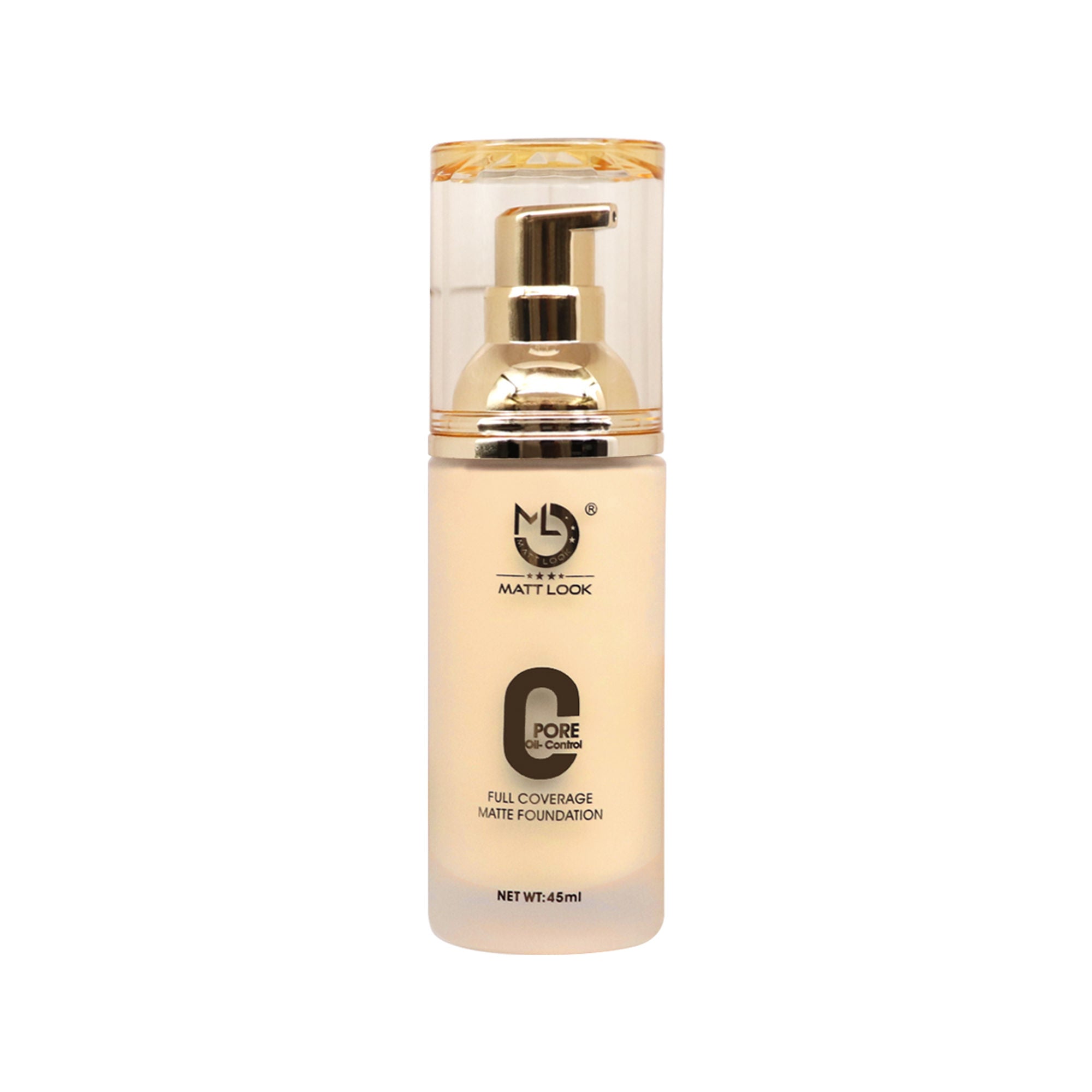 Matt Look Zero Pore Oil Control Full Coverage Matte Foundation - Pure Beige