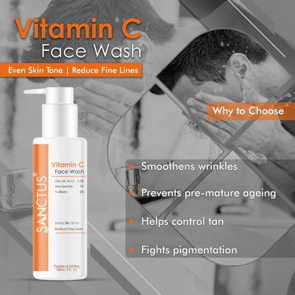 SANCTUS Vitamin C Face Wash - Distacart