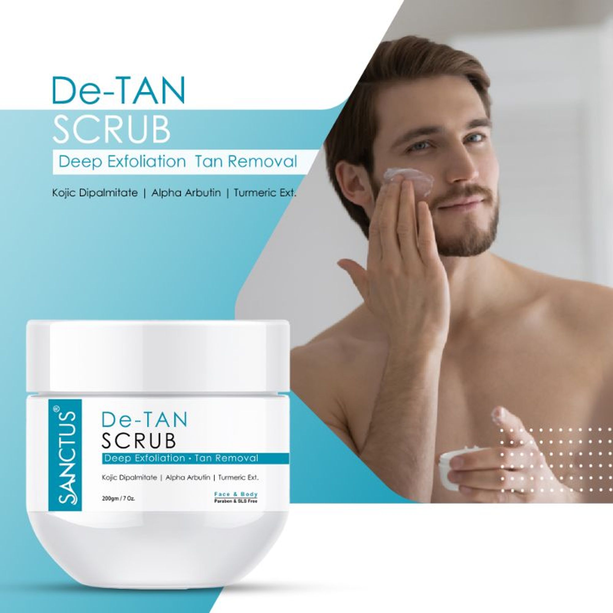 SANCTUS De-Tan Scrub Deep Exfoliation For Tan Removal - Distacart