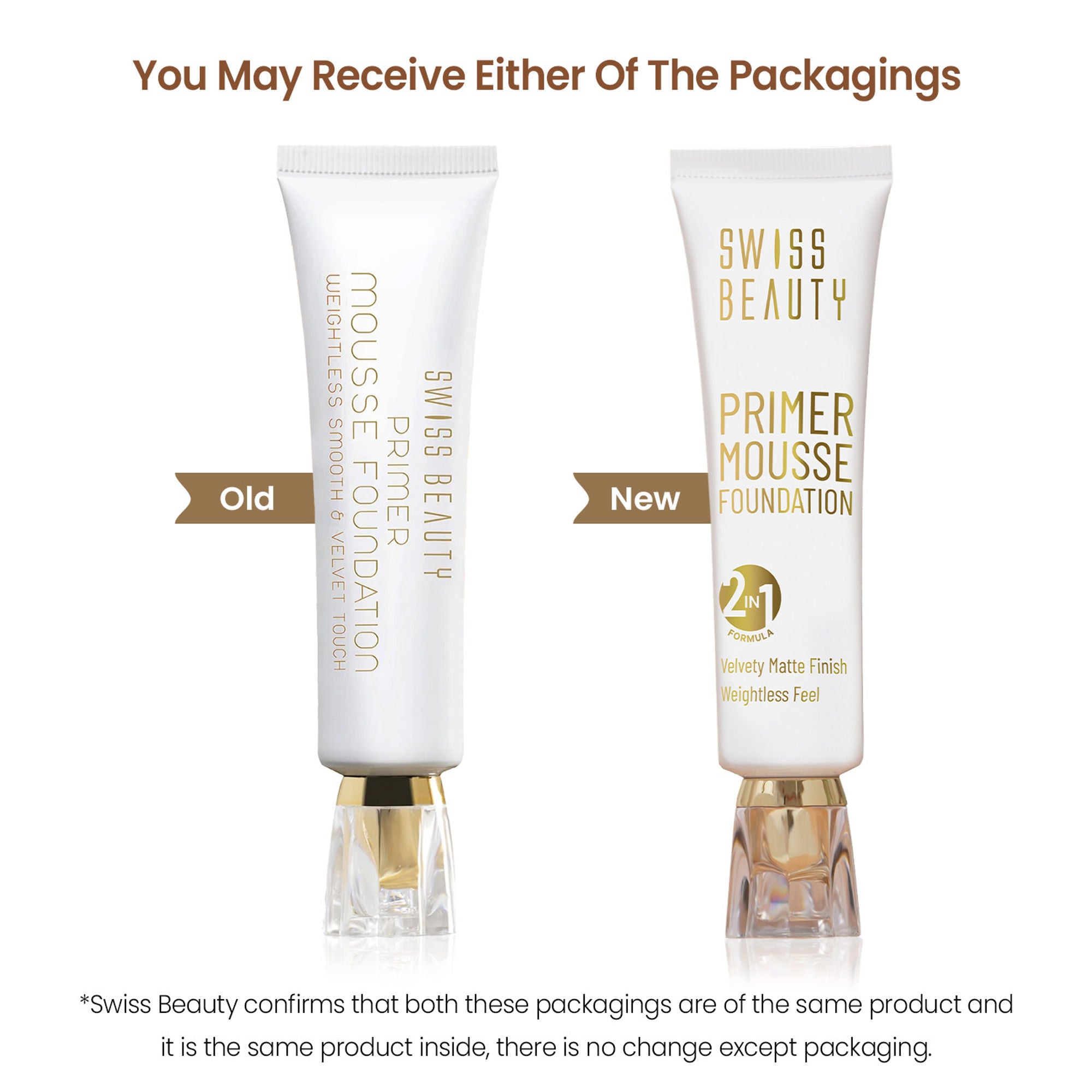 Swiss Beauty Primer Mousse Foundation - 09 Light Almond - Distacart
