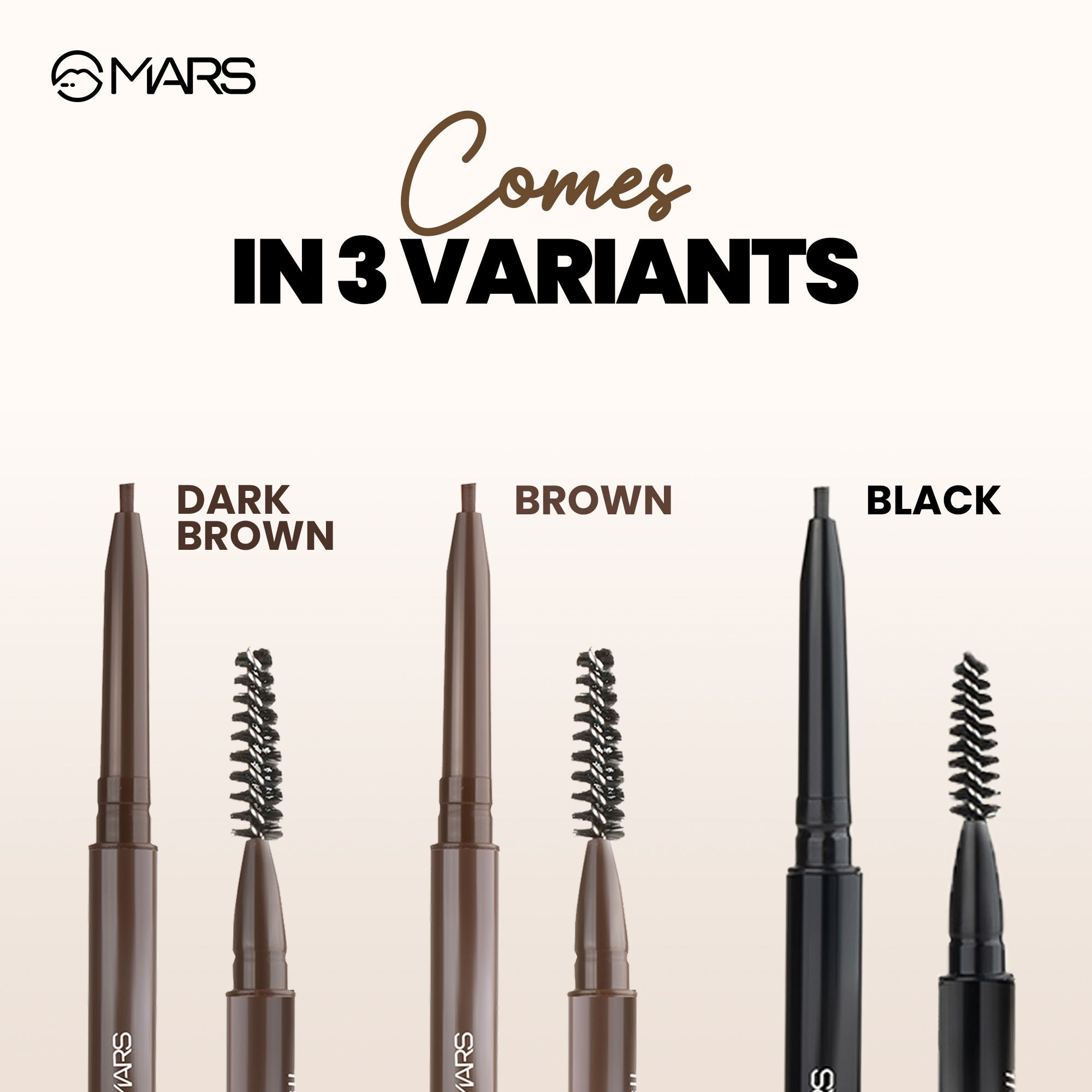 MARS Cosmetics Oh Brow Eyebrow Pencil - Dark Brown - Distacart