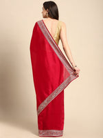 Thumbnail for kasee Embroidered Art Silk Saree - Distacart