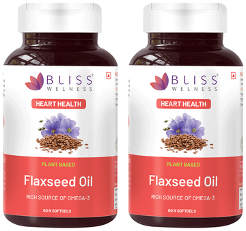bliss welness flaxseed oil high potency omega 3 softgel capsule 60 each