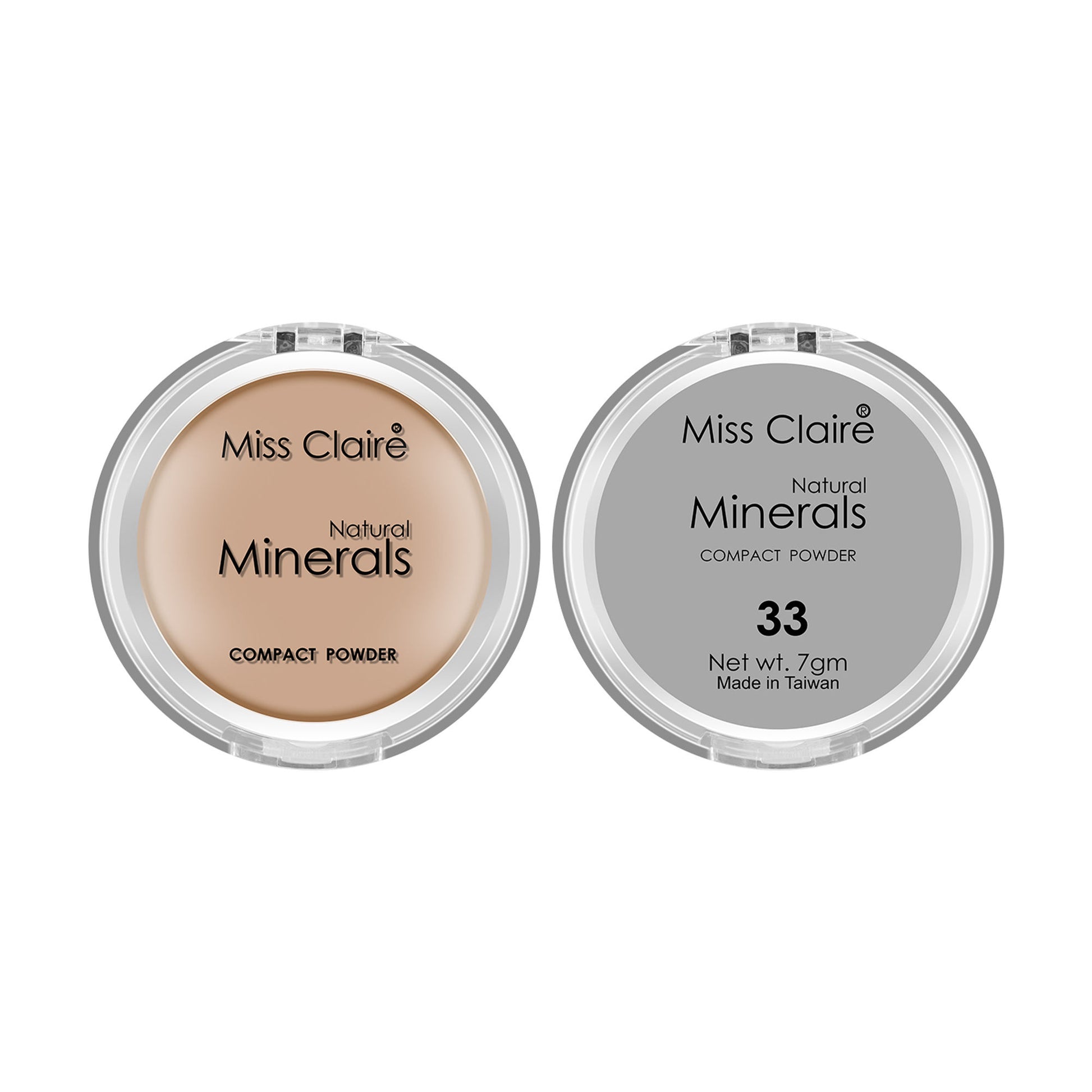 Miss Claire Natural Mineral Compact Powder - 33 - Distacart