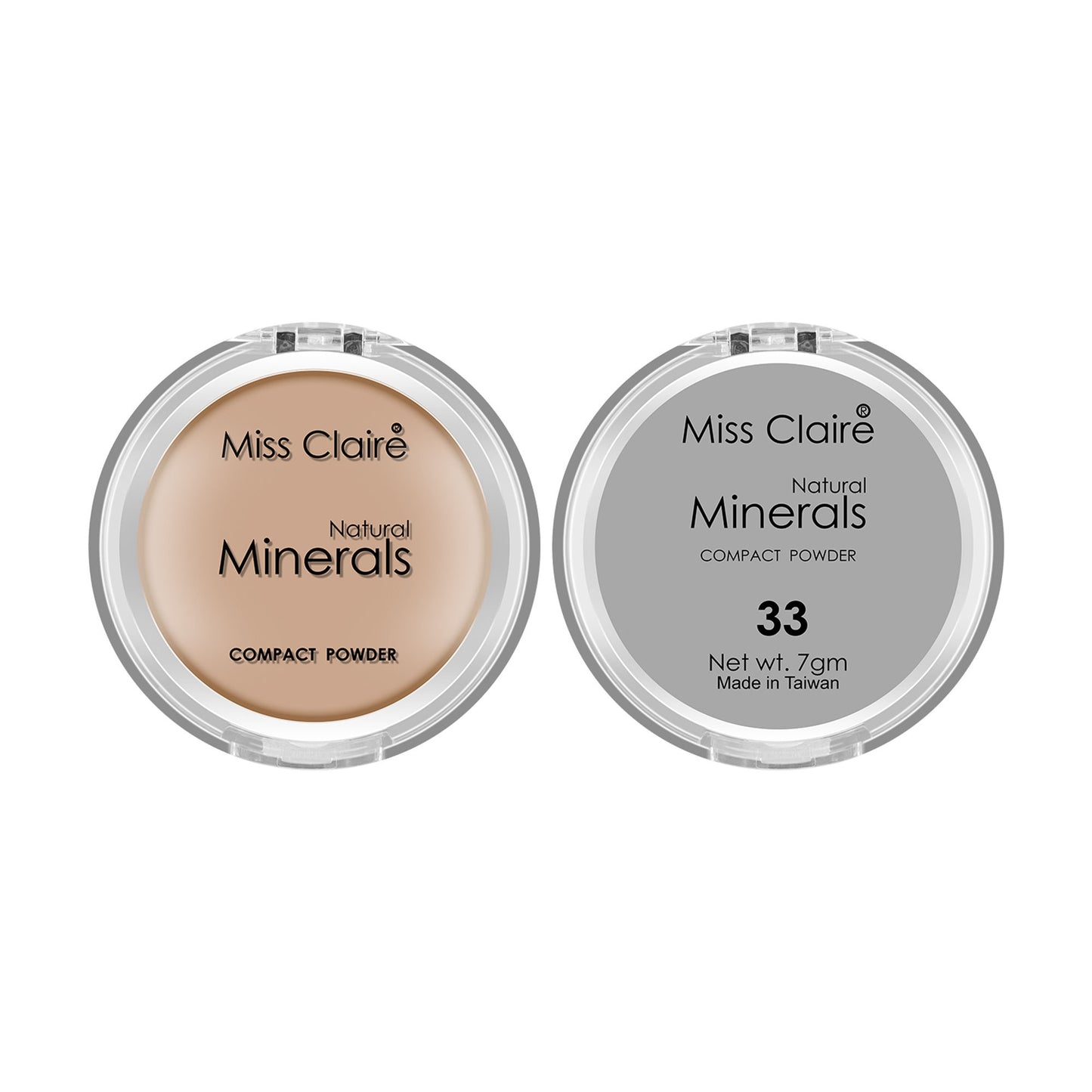 Miss Claire Natural Mineral Compact Powder - 33 - Distacart