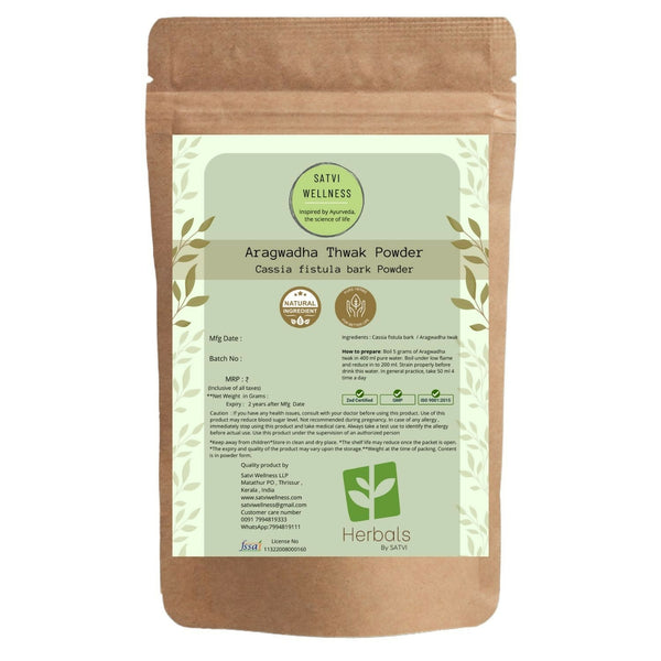 Satvi Wellness Aragwadha Bark Powder - Distacart