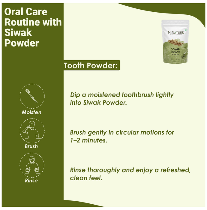 Minature Siwak (Miswak) Powder