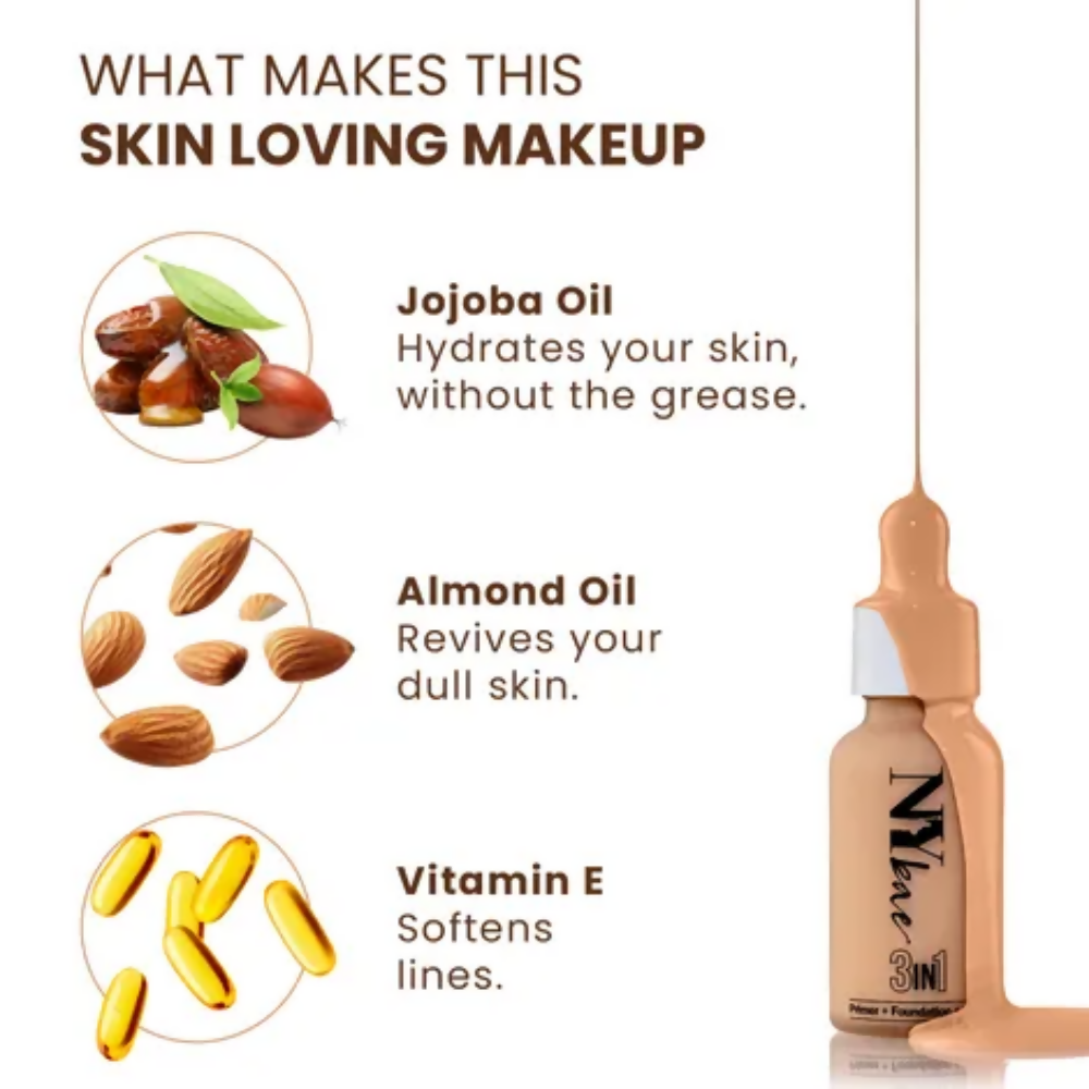 NY Bae 3 IN 1 Serum Foundation - Cool Pearl 10 - Distacart