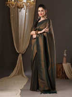 Thumbnail for Anouk Ethnic Motifs Zari Pure Georgette Kanjeevaram Saree - Distacart