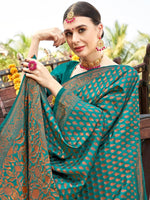 Thumbnail for Anouk Woven Design Zari Banarasi Saree - Distacart