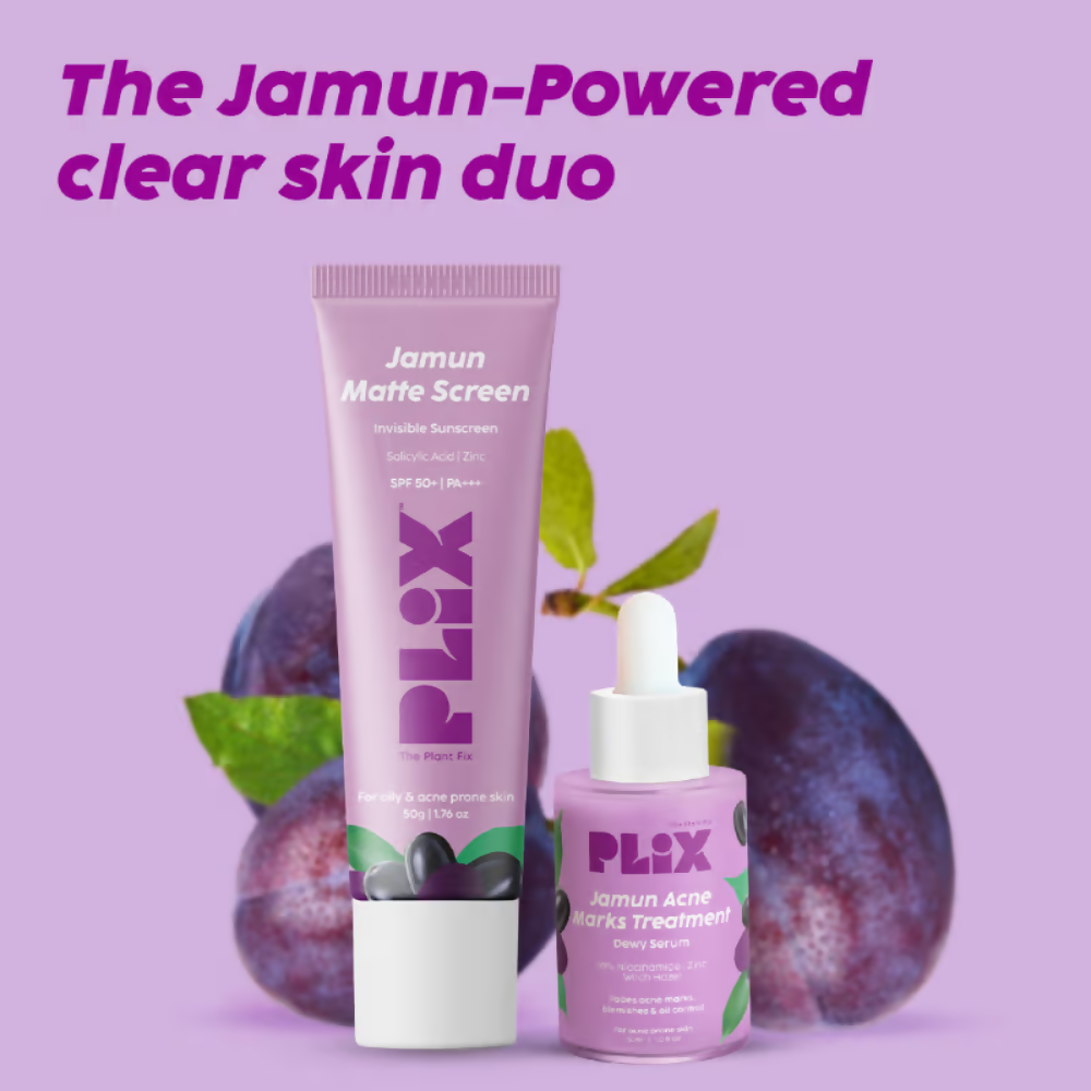 PLIX The Plant Fix 0.1% Salicylic Acid Mattifying Sunscreen SPF50+ PA+++ & Niacinamde Serum - Distacart