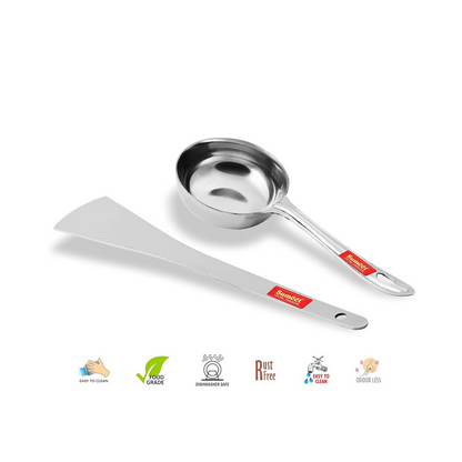 Sumeet Stainless Steel Perfect Dosa Making Spoon/Ladle Set - Dista