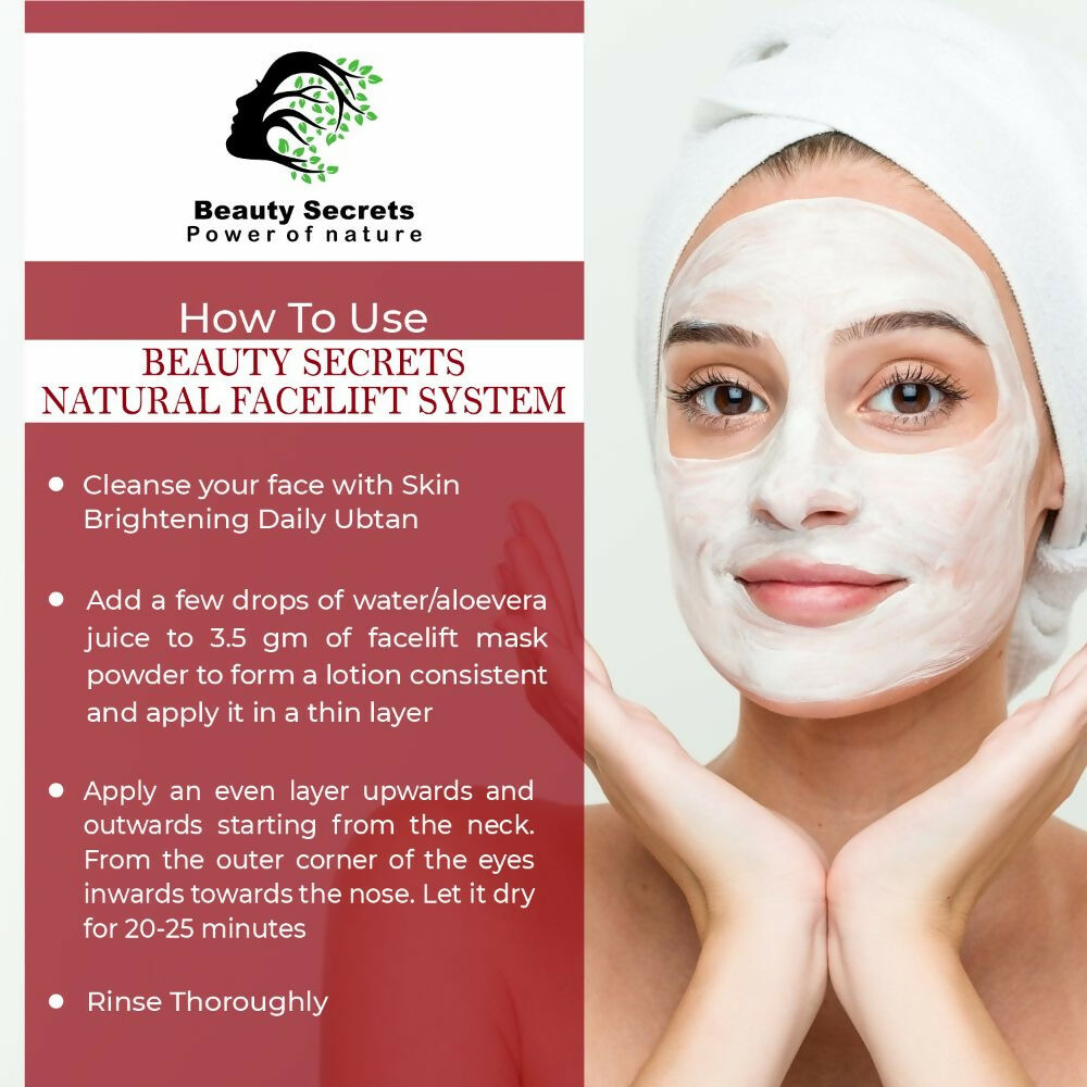 Beauty Secrets Natural Face Lifting Mask/Pack - Distacart