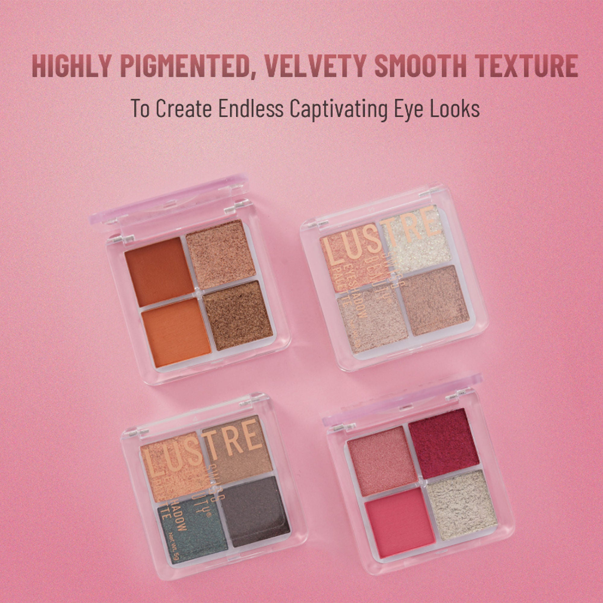 Swiss Beauty Lustre Eyeshadow Palette - 1 Rose N Petals - Distacart