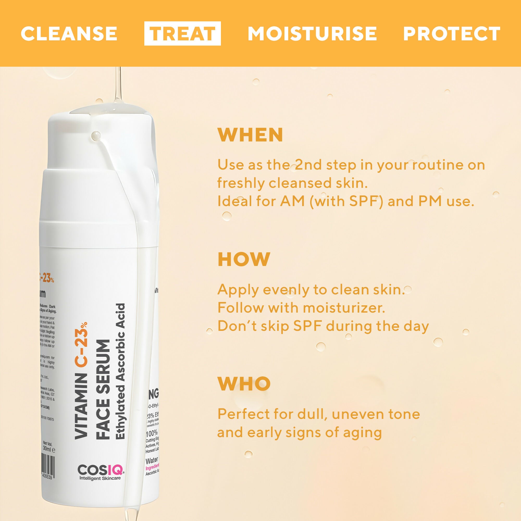 Cos-IQ Vitamin C-23% Face Serum