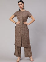 Thumbnail for Aks Floral Printed Kurta With Trousers - Distacart