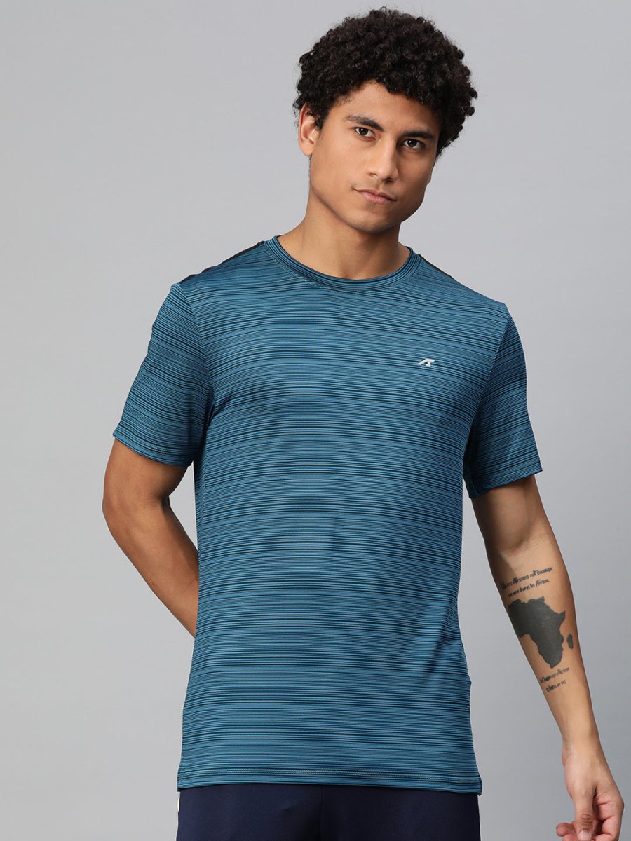 Alcis Striped Anti Static Slim Fit T-shirt - Distacart