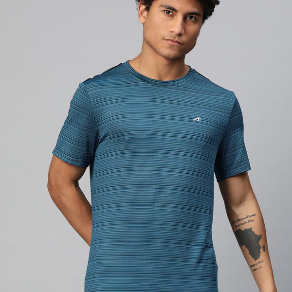 Alcis Striped Anti Static Slim Fit T-shirt - Distacart