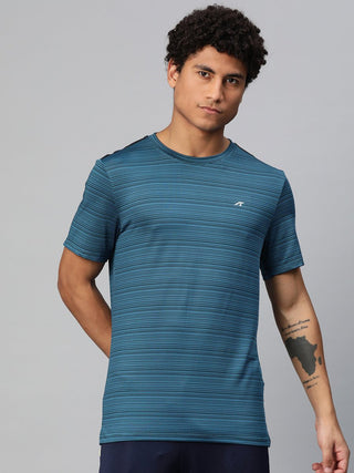 Alcis Striped Anti Static Slim Fit T-shirt - Distacart