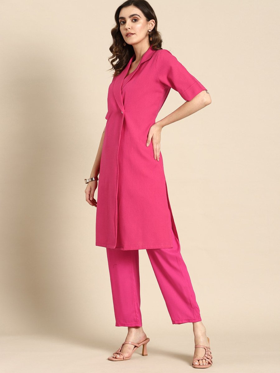 All About You Women Regular Pure Cotton Kurta with Trousers - Distacart