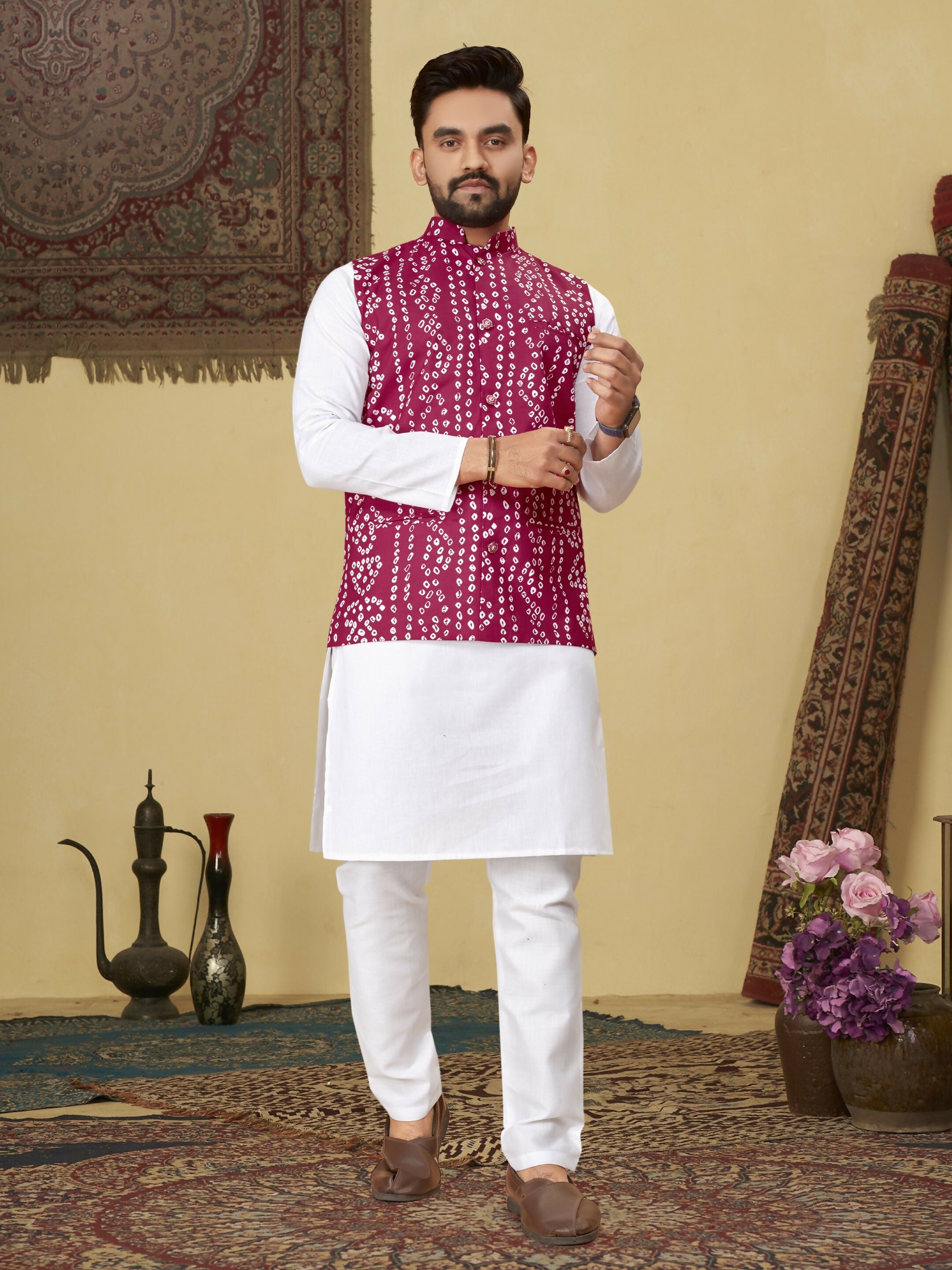 Anaita Rani Pink Printed Soft Cotton Straight Kurti Kurta - Distacart