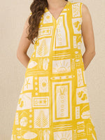 Thumbnail for Indo Era Women Ethnic Motifs Printed Pleated Pure Cotton Kurta with Trousers