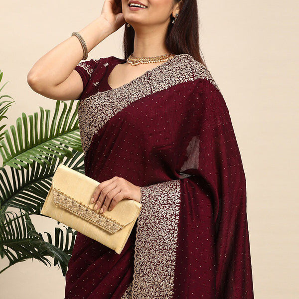 kasee Embellished Embroidered Designer Saree - Distacart