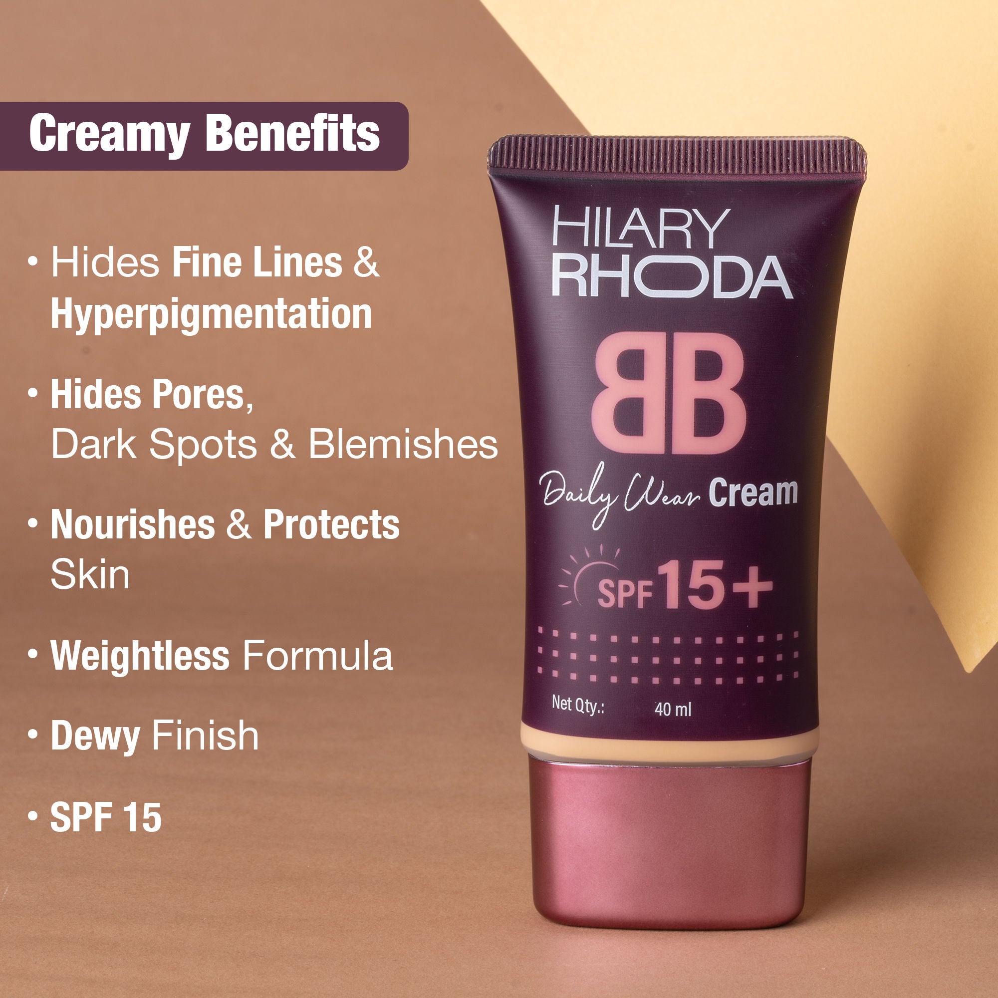 Hilary Rhoda BB Cream With SPF 15 - Golden Beige 04 - Nude Beige 03 - Distacart