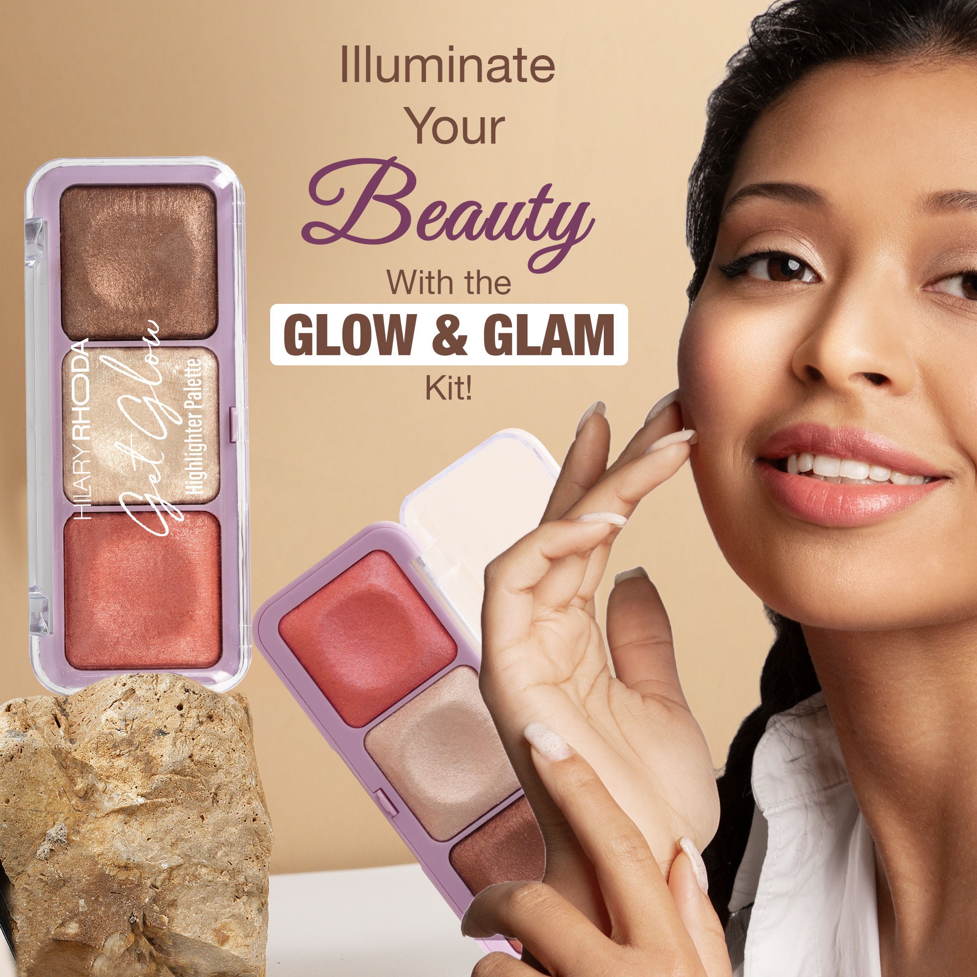 Hilary Rhoda Get Glow Highlighter Palette - 03 - Distacart