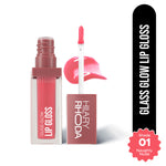 Thumbnail for Hilary Rhoda Glass Glow Lip Gloss - Naughty Nude 01