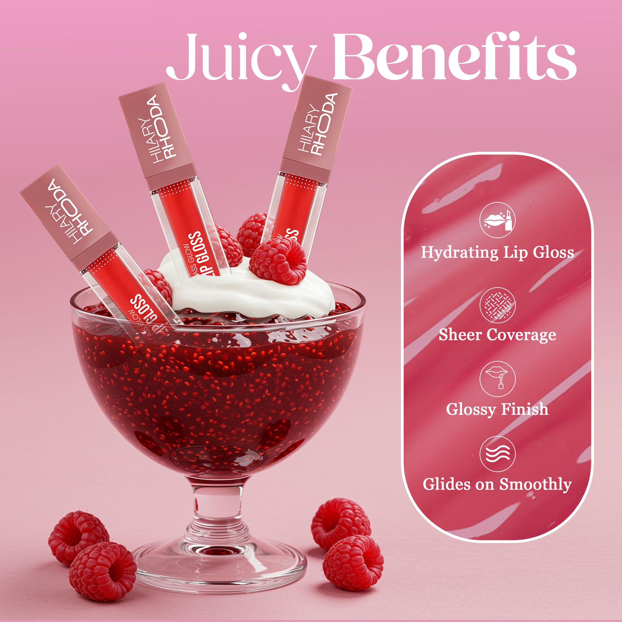 Hilary Rhoda Glass Glow Lip Gloss - Sweet Maple 03 - Distacart