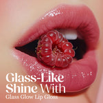 Thumbnail for Hilary Rhoda Glass Glow Lip Gloss - Raspberry Rush 06 - Distacart