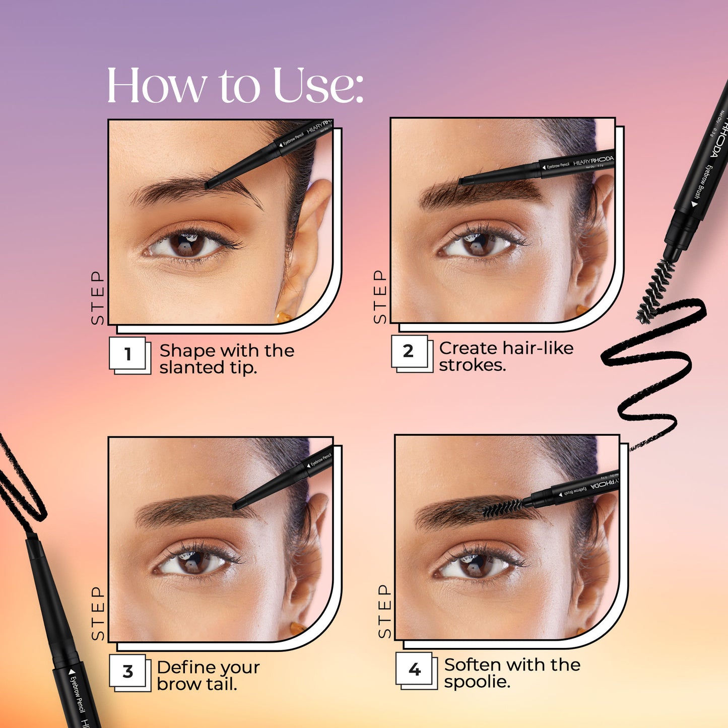 Hilary Rhoda Brow Artist Eyebrow Pencil - Coffee 02 - Distacart