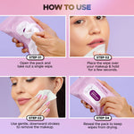 Thumbnail for Hilary Rhoda One Swipe Waterproof Makeup Remover Wipes - Distacart