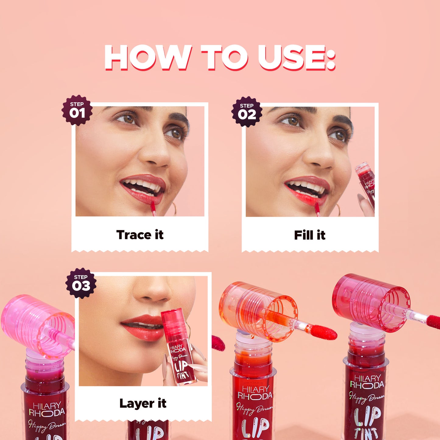 Hilary Rhoda Happy Dream Lip Tint - Mauve Delight 03 - Distacart