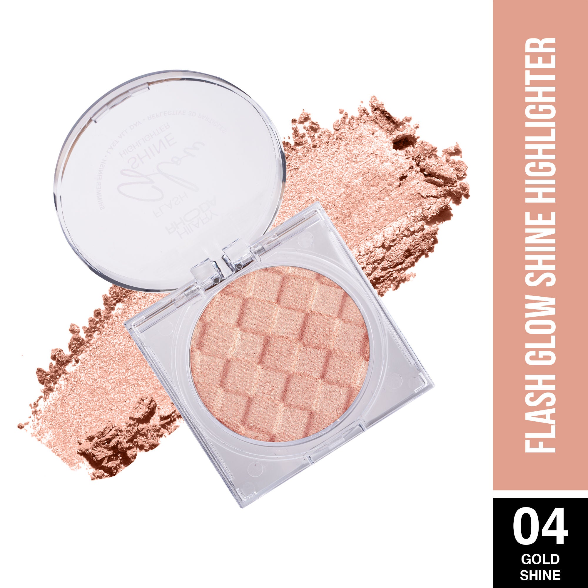 Hilary Rhoda Flash Glow Shine Reflective Highlighter - Gold Shine 04
