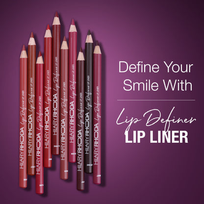 Hilary Rhoda Lip Definer Matte Lip Liner - Set Of 10 - Distacart