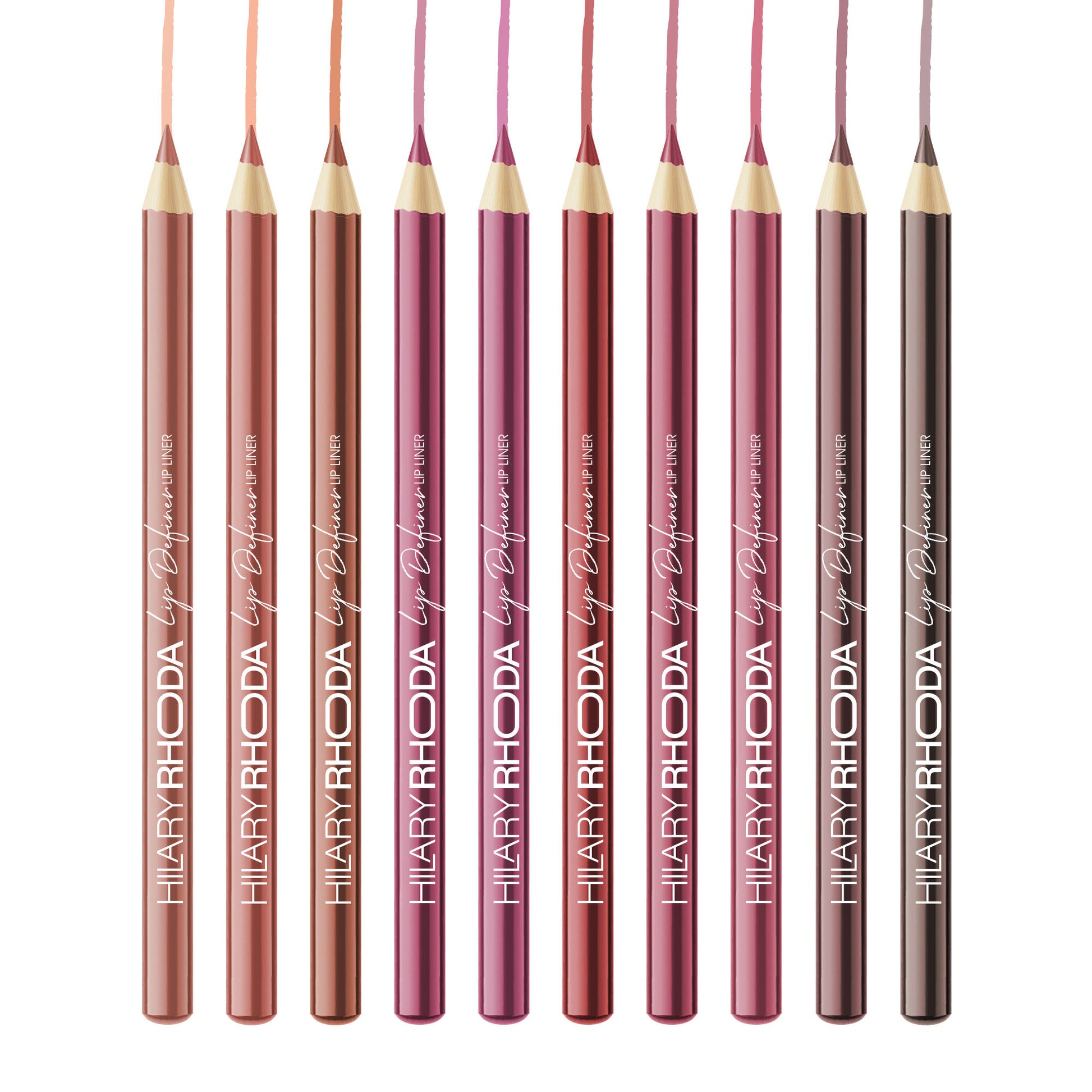 Hilary Rhoda Lip Definer Matte Lip Liner - Set Of 10 - Distacart