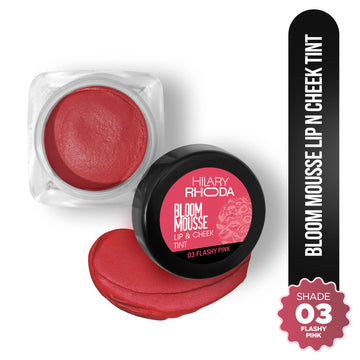 Hilary Rhoda Bloom Mousse Waterproof Lip N Cheek Tint - Flashy Pink 03