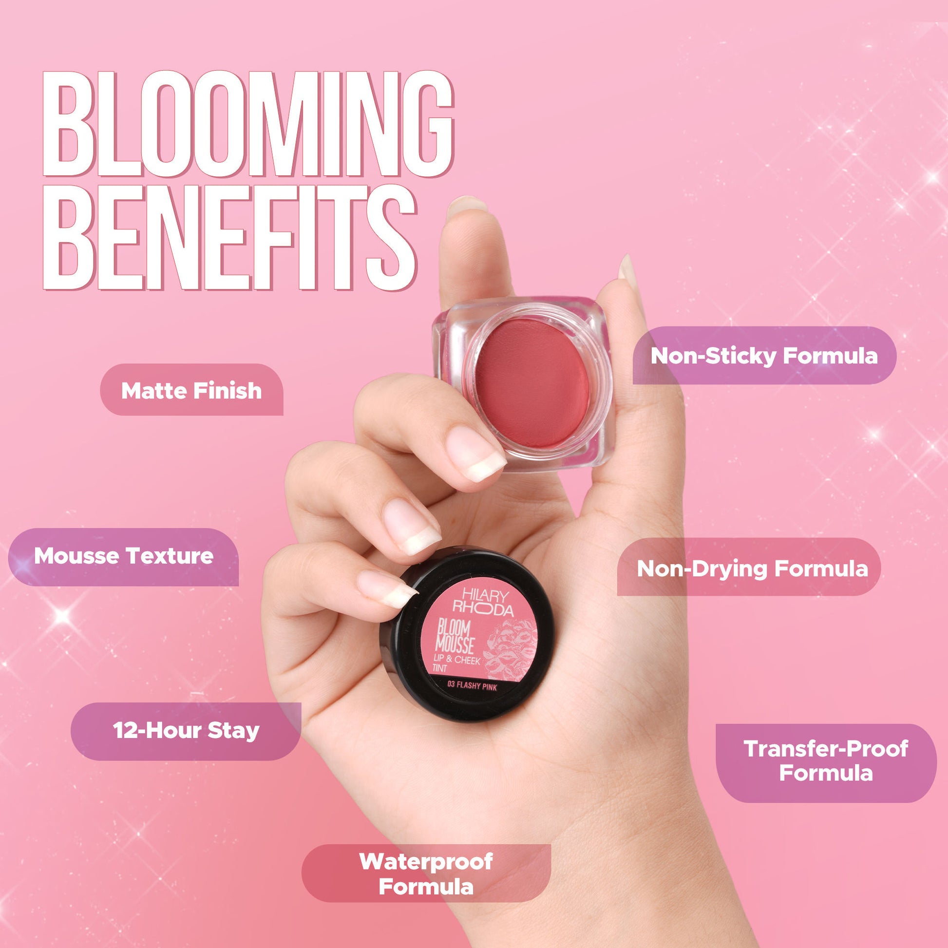 Hilary Rhoda Bloom Mousse Waterproof Lip N Cheek Tint - Coffee Cream 04 - Distacart