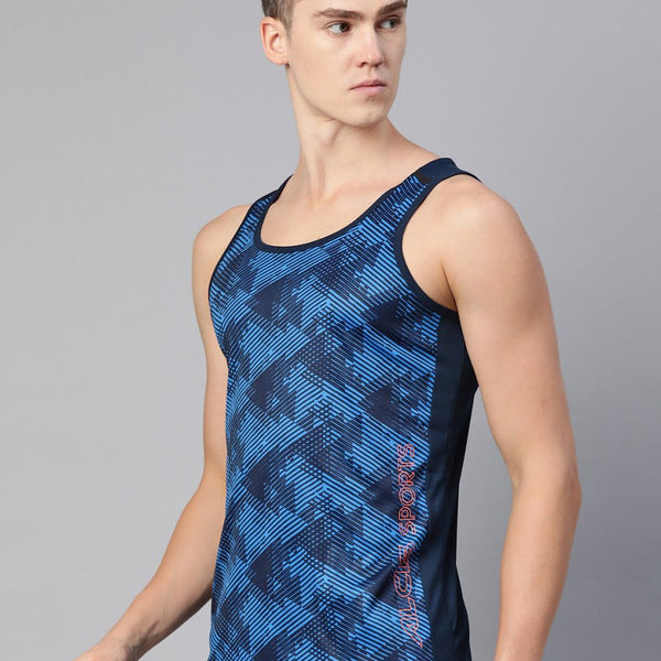 Alcis Men Printed Dry Tech Slim Fit T-shirt - Distacart