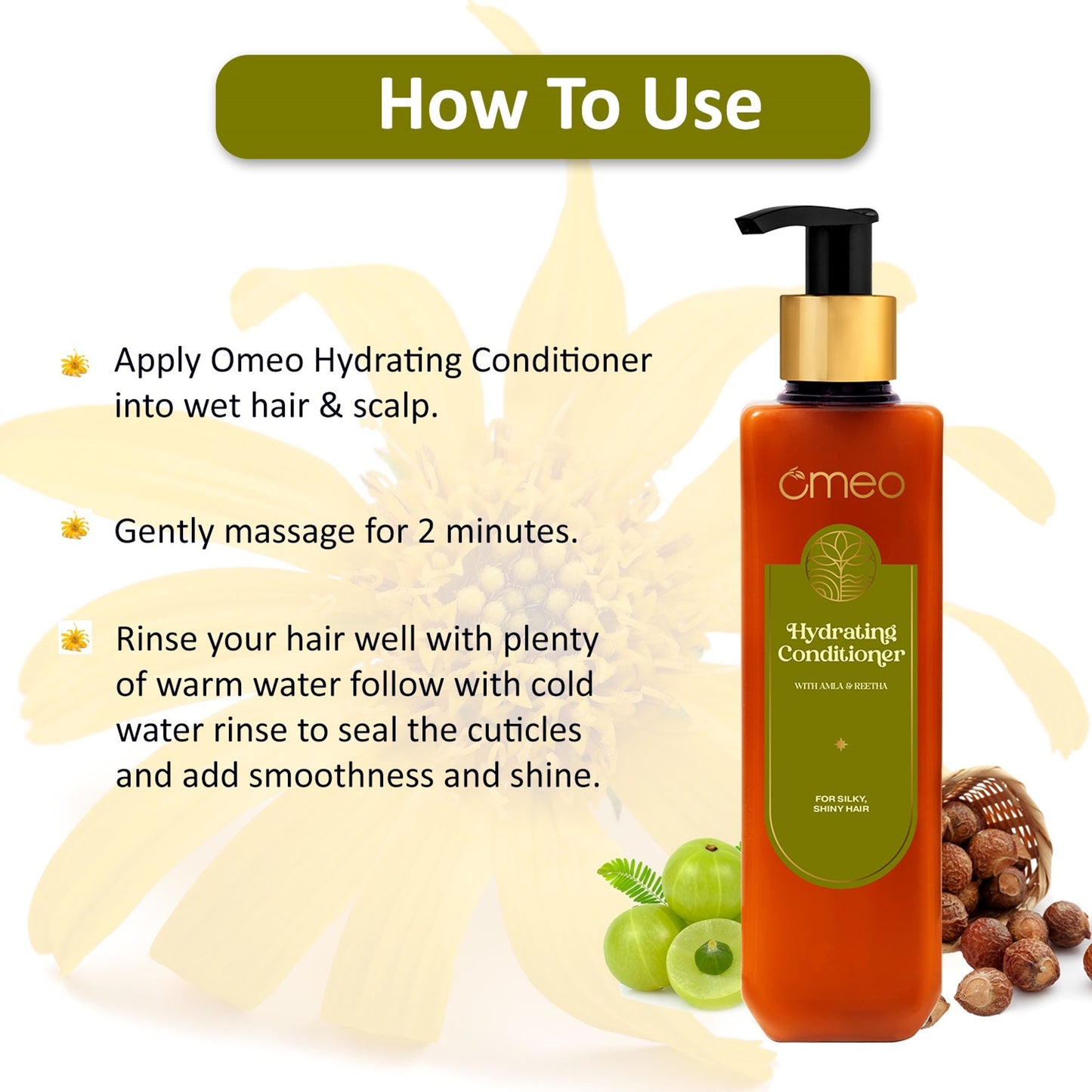 Omeo Hydrating Conditioner with Amla & Reetha - Dista
