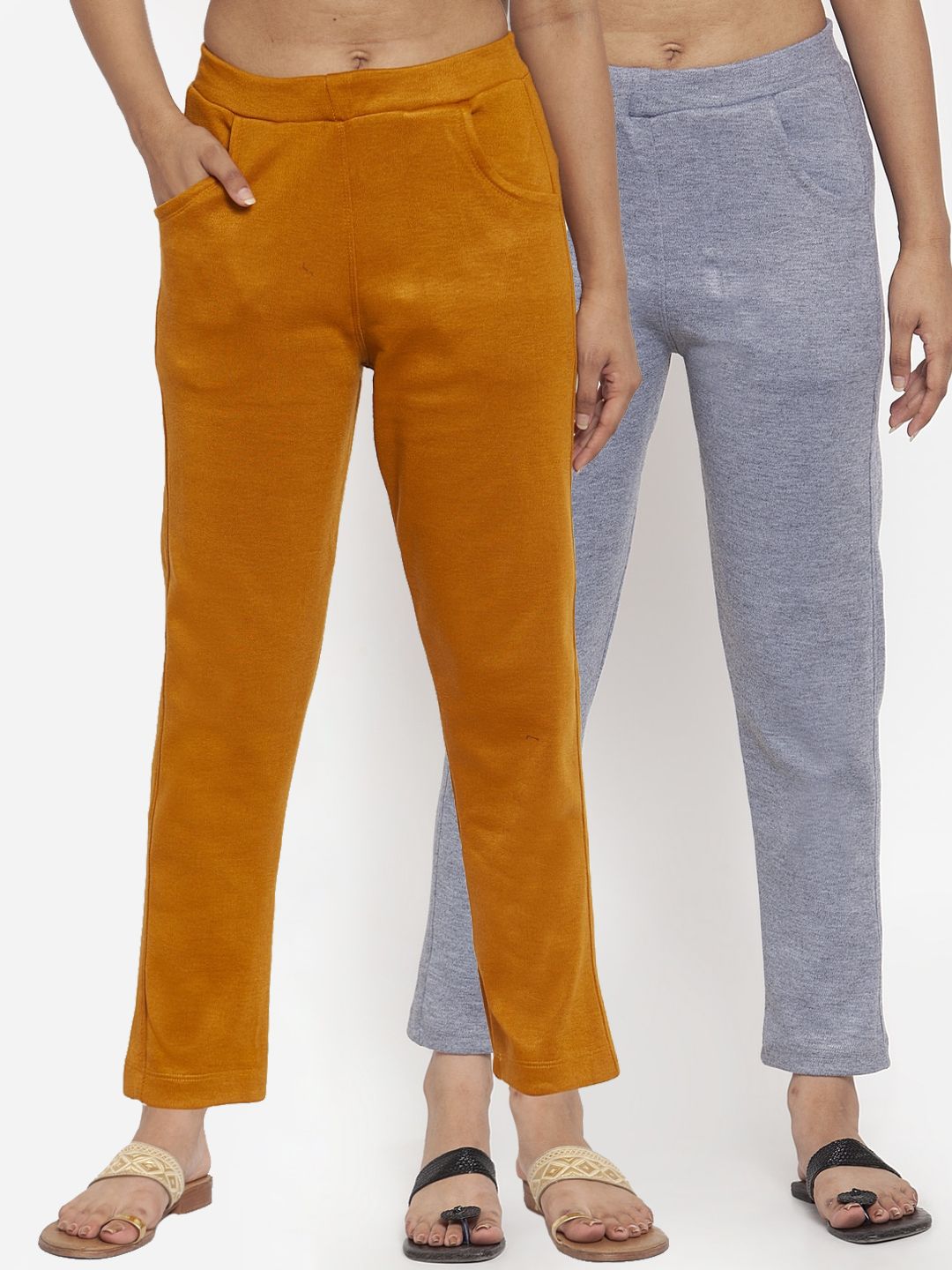 TAG 7 Women Pack of 2 Solid Leggings - Distacart