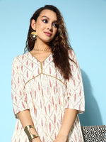 Thumbnail for All About You Onyx White & Red Ethnic Motifs Printed Veere Di Wedding Kurta with Palazzos - Distacart