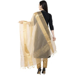 Thumbnail for A R SILK VNS Tissue Zari Fancy Dupatta Golden Color Dupatta or Chunni